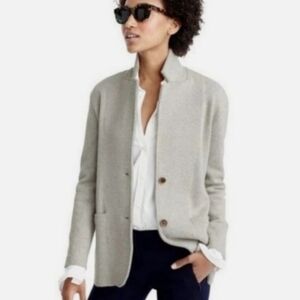 J.Crew Mercantile Gray Button Pocket Sweater Blazer Jacket Size Small
